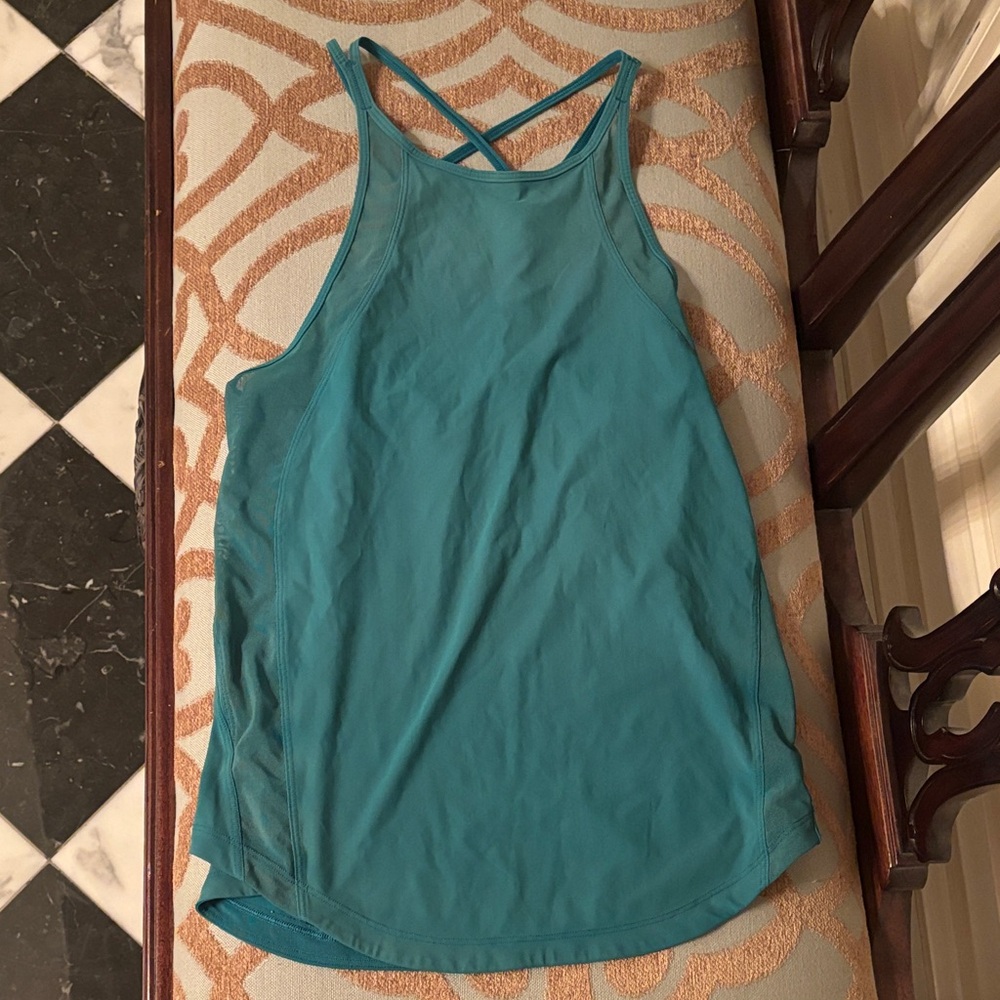 Lululemon teal ish tank size 4